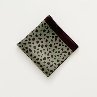Abstract Spot Silk Scarf – 53cm Unisex Silk Bandana