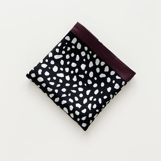 Abstract Spot Silk Scarf – 53cm Unisex Silk Bandana