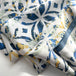Dusty Blue & White & Yellow