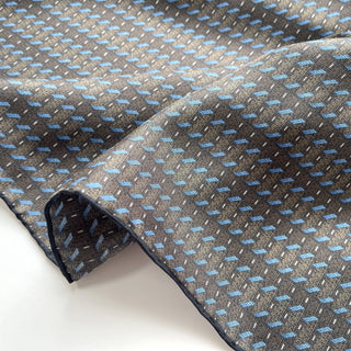 Timeless Geometric Line Silk Square Scarf - 53cm Hand-rolled Men's Neckerchief