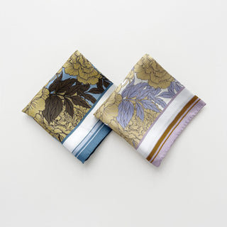 Peony Bloom Silk Scarf – 65cm Women's Silk Neck Scarf